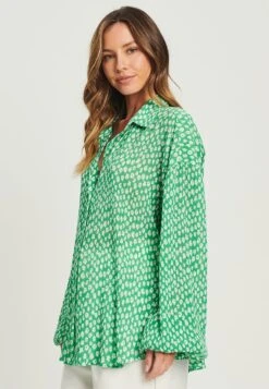 Tussah Selena - Overhemdblouse - Green Plisse -Tussah 02475593836f4629b2e6dac643243904