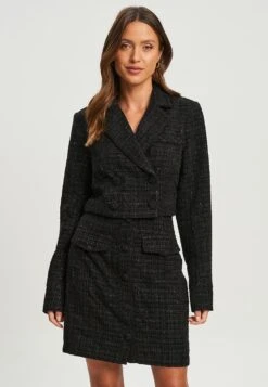Tussah Amber Crop - Blazer - Black