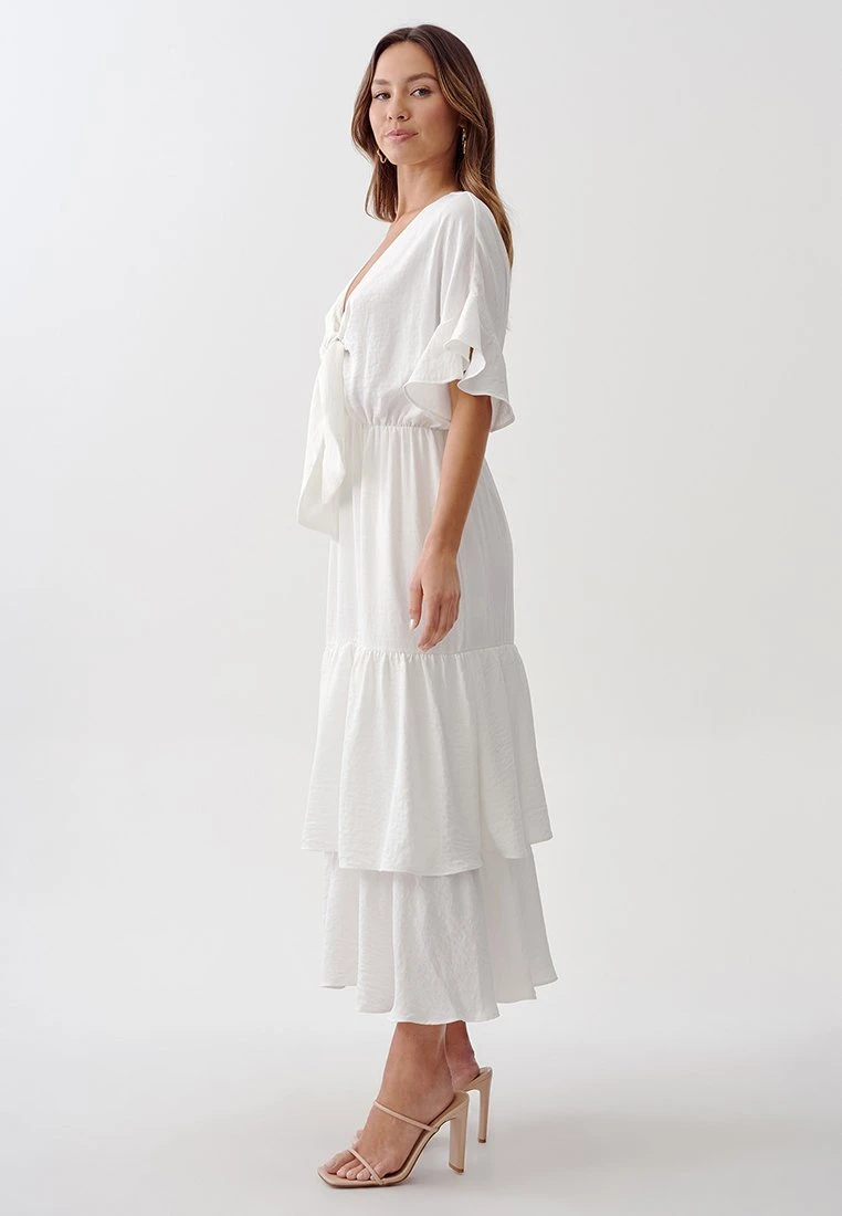Tussah Lucinda- Maxi-Jurk - White 4 Tussah Lucinda- Maxi-Jurk - White - Afbeelding 4