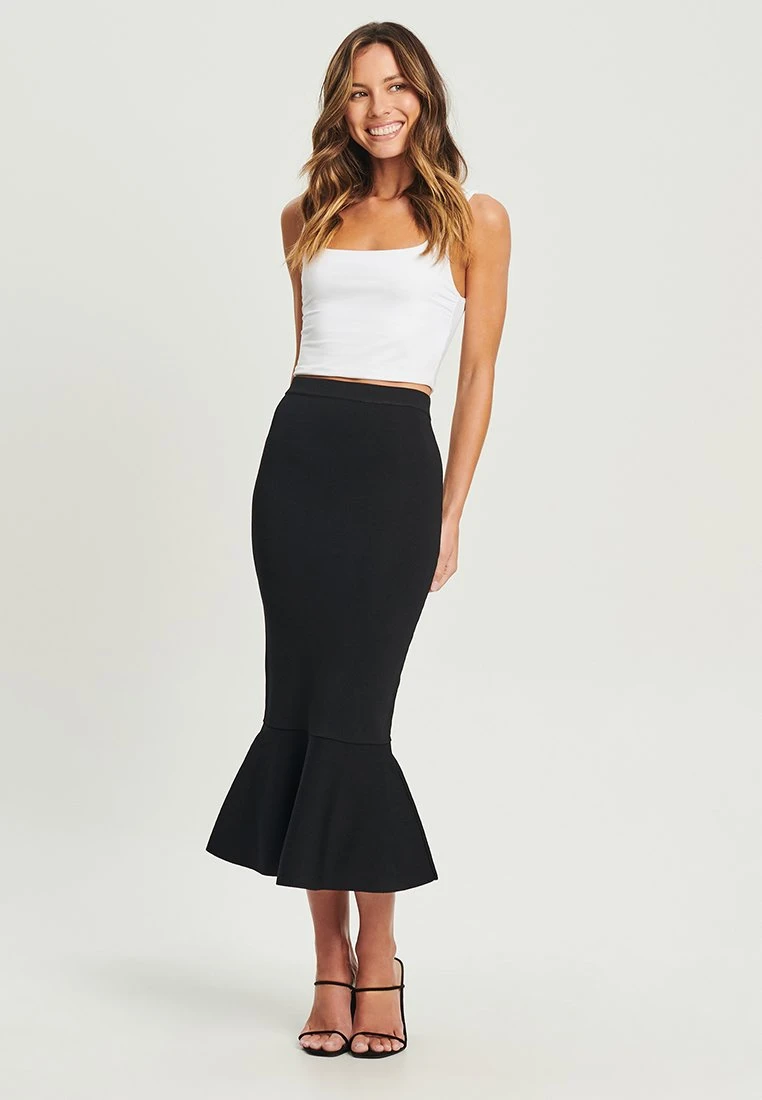 Tussah Lolita- Kokerrok - Black 2 Tussah Lolita- Kokerrok - Black - Afbeelding 2