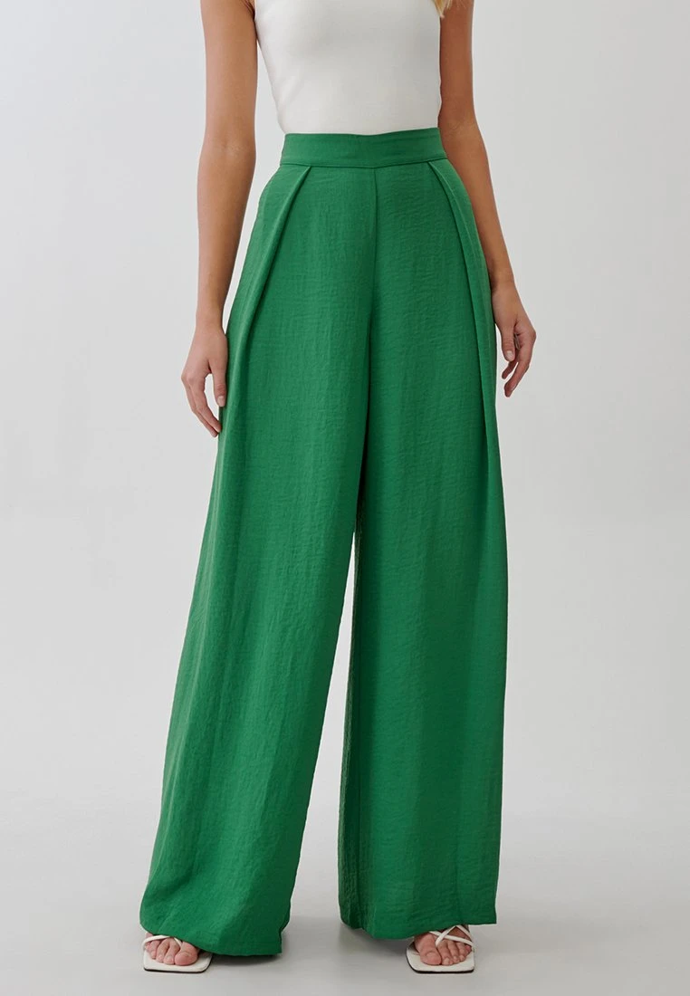 Tussah Emily- Broek - Green 1 Tussah Emily- Broek - Green