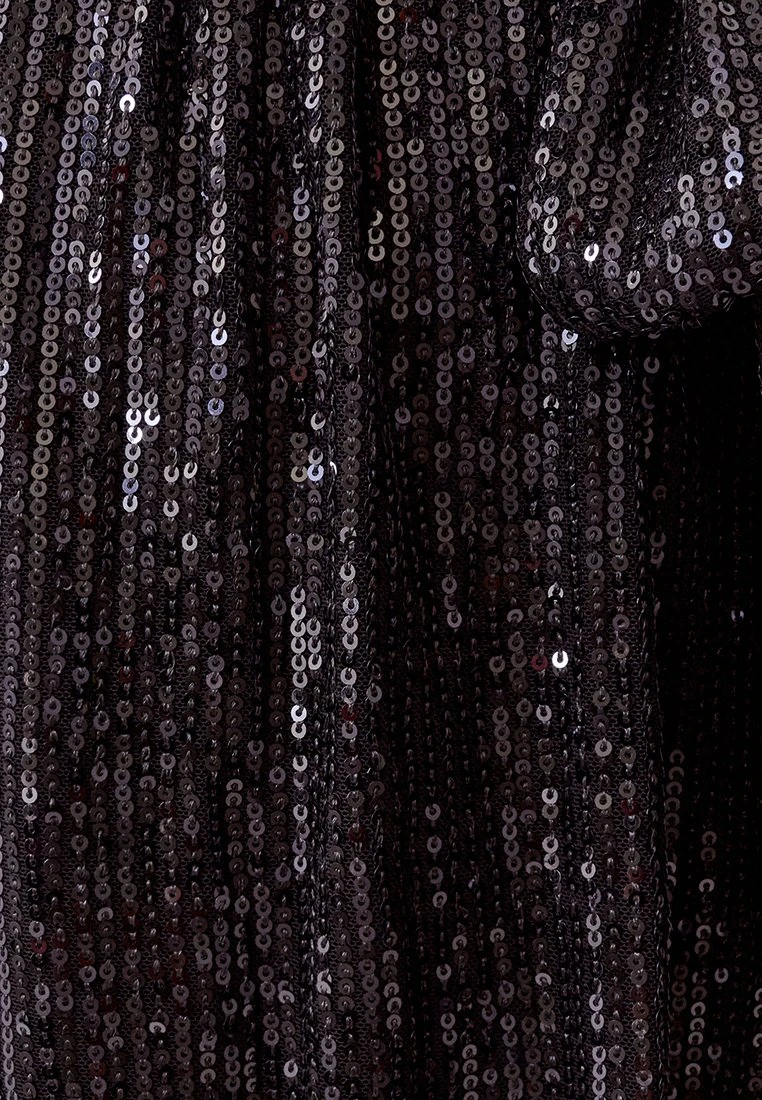 Tussah Selia - Cocktailjurk - Black Sequin 6 Tussah Selia - Cocktailjurk - Black Sequin - Afbeelding 6