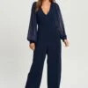Tussah Elsie - Jumpsuit - Navy Blue