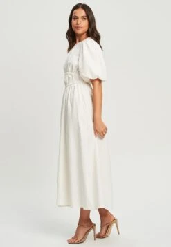 Tussah Prima- Jurk - White -Tussah 0de8fd45bbae4d19baa870efdb939612