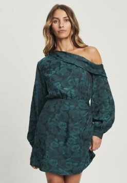 Tussah Nylah - Jurk - Emerald Jacquard