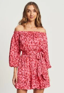 Tussah Talisha - Jurk - Pink And Red Blur