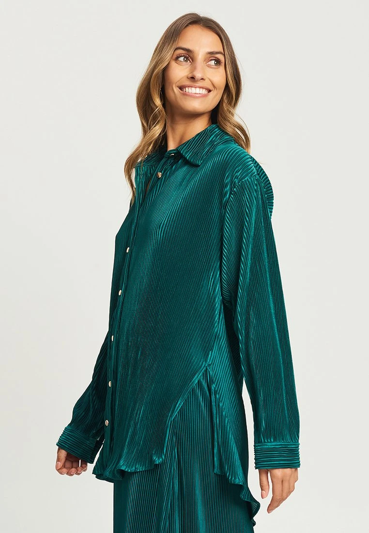Tussah Nereides - Overhemdblouse - Emerald 5 Tussah Nereides - Overhemdblouse - Emerald - Afbeelding 5