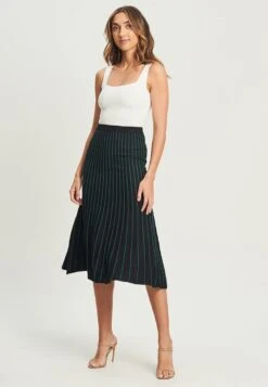 Tussah Arianne- A-Lijn Rok - Emerald