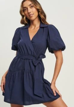 Tussah Wren- Jurk - Navy Blue -Tussah 1de27d832284405984674dd9d52a9d9e