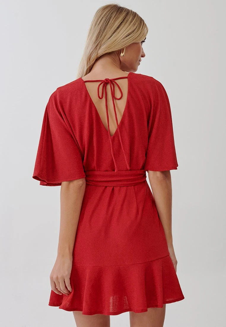 Tussah Katia - Jurk - Red 3 Tussah Katia - Jurk - Red - Afbeelding 3