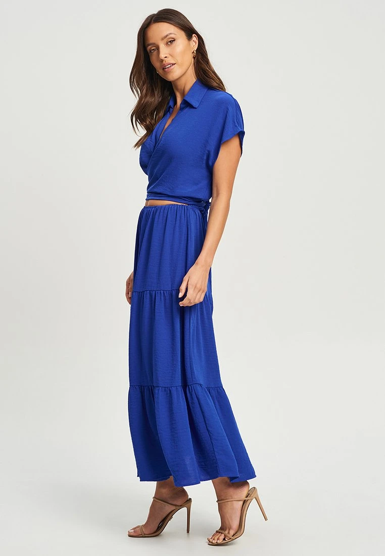 Tussah Jia- Maxi-Jurk - Cobalt Blue 5 Tussah Jia- Maxi-Jurk - Cobalt Blue - Afbeelding 5