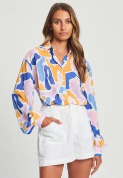Tussah Selena - Overhemdblouse - Abstract Scandi Violet