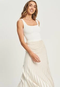 Tussah Arianne - A-Lijn Rok - Sand -Tussah 25916ab5438c47a3b368c97b12243fff