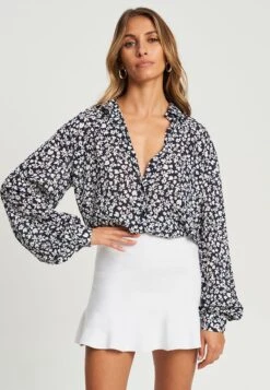 Tussah Selena- Overhemdblouse - Navy Ditsy Floral