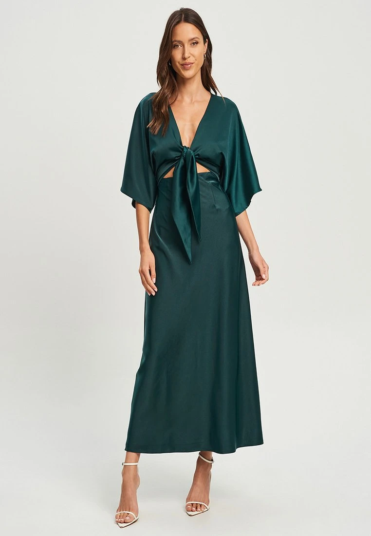 Tussah Kailani - Jurk - Emerald 1 Tussah Kailani - Jurk - Emerald