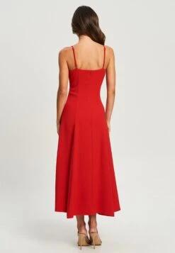 Tussah Amal Midi- Jurk - Red -Tussah 31eeabd751c249c9ab2380839c4ec744