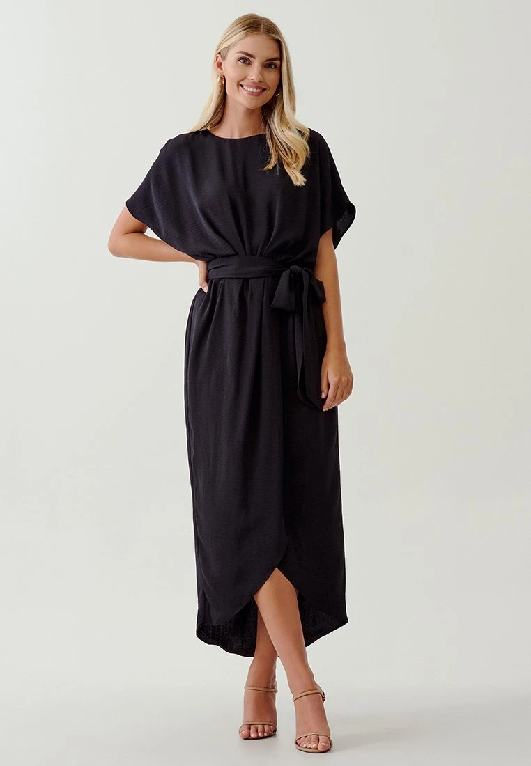 Tussah Elina Midi- Jurk - Black 2 Tussah Elina Midi- Jurk - Black - Afbeelding 2