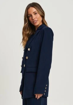 Tussah Amber - Halflange Jas - Navy Blue -Tussah 3668d1047d0d40b9b73ab2a0d9b4bcb2