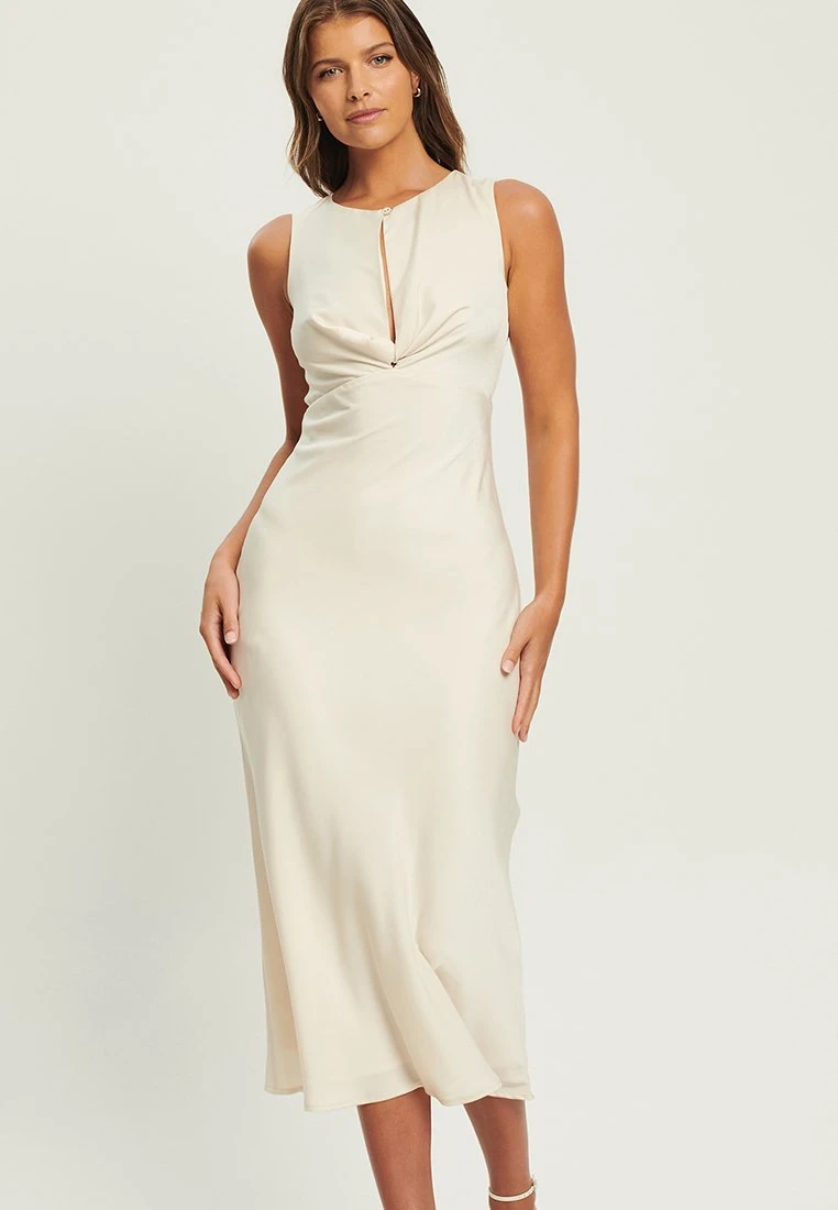 Tussah Summer- Etui-Jurk - Ivory 5 Tussah Summer- Etui-Jurk - Ivory - Afbeelding 5
