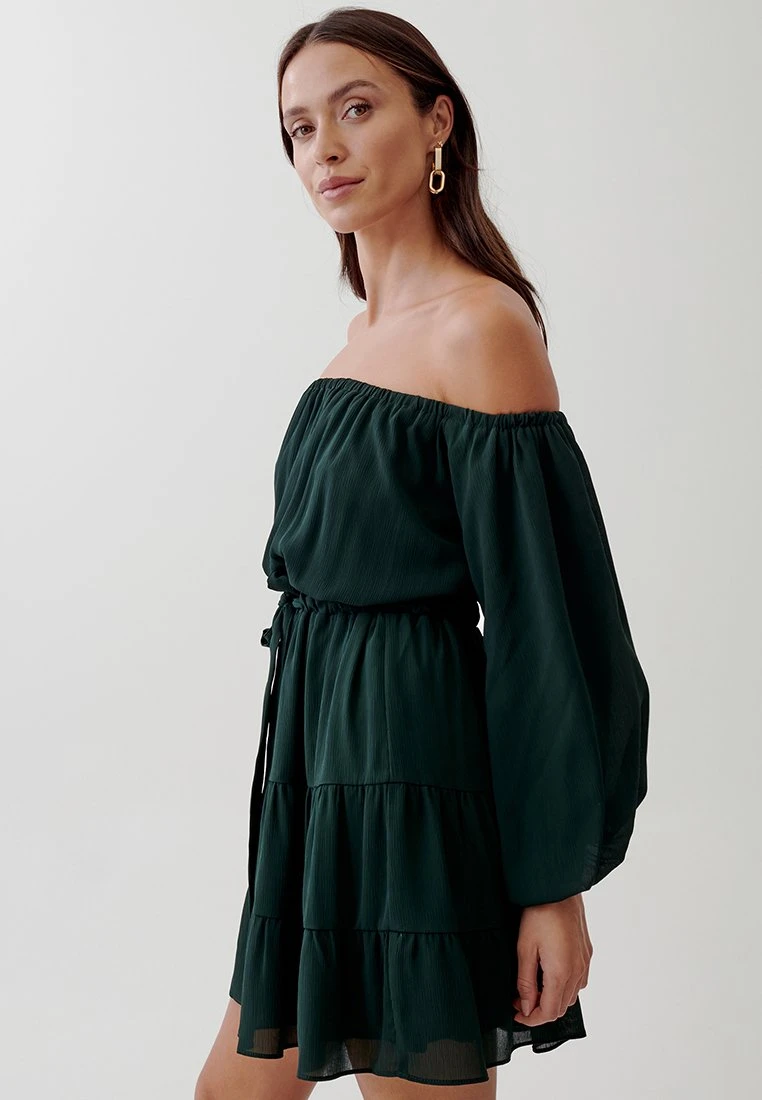 Tussah Lila Mini - Jurk - Emerald 5 Tussah Lila Mini - Jurk - Emerald - Afbeelding 5