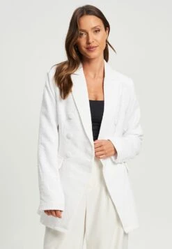 Tussah Amber - Halflange Jas - Ivory