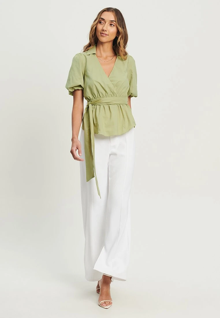 Tussah Wren- Blouse - Sage Green 2 Tussah Wren- Blouse - Sage Green - Afbeelding 2
