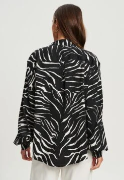Tussah Selena- Overhemdblouse - Black And White Zebra -Tussah 3f54ca2d9429476986217404fa254f24