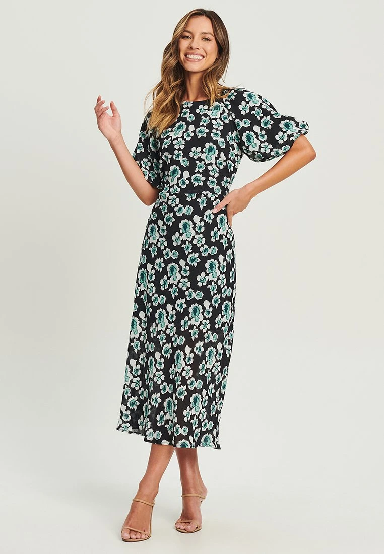 Tussah Leilani Midi - Jurk - Watercolour Blooms 2 Tussah Leilani Midi - Jurk - Watercolour Blooms - Afbeelding 2