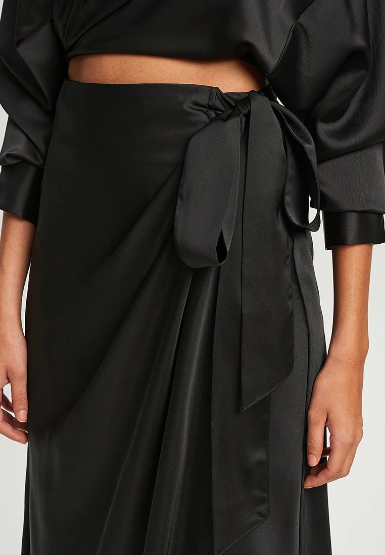 Tussah Mindy - Wikkelrok - Black 4 Tussah Mindy - Wikkelrok - Black - Afbeelding 4