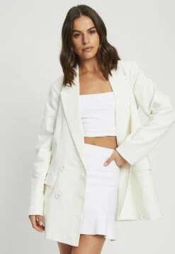 Tussah Gigi - Halflange Jas - White