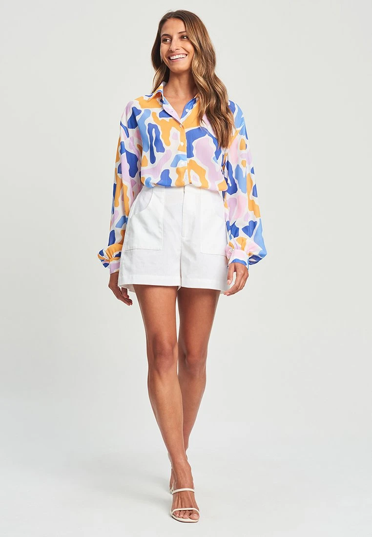 Tussah Selena - Overhemdblouse - Abstract Scandi Violet 2 Tussah Selena - Overhemdblouse - Abstract Scandi Violet - Afbeelding 2