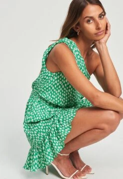 Tussah Lyn - Jurk - Plisse Floral Green -Tussah 480881eba0a649f694f59e0a7a344e2a