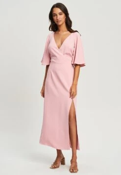 Tussah Abigail Midi - Jurk - Pale Pink