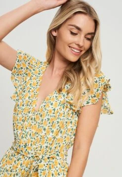 Tussah Artilia- Jurk - Plisse Floral Yellow -Tussah 4ae77186600b432fb81a4de36e43096f