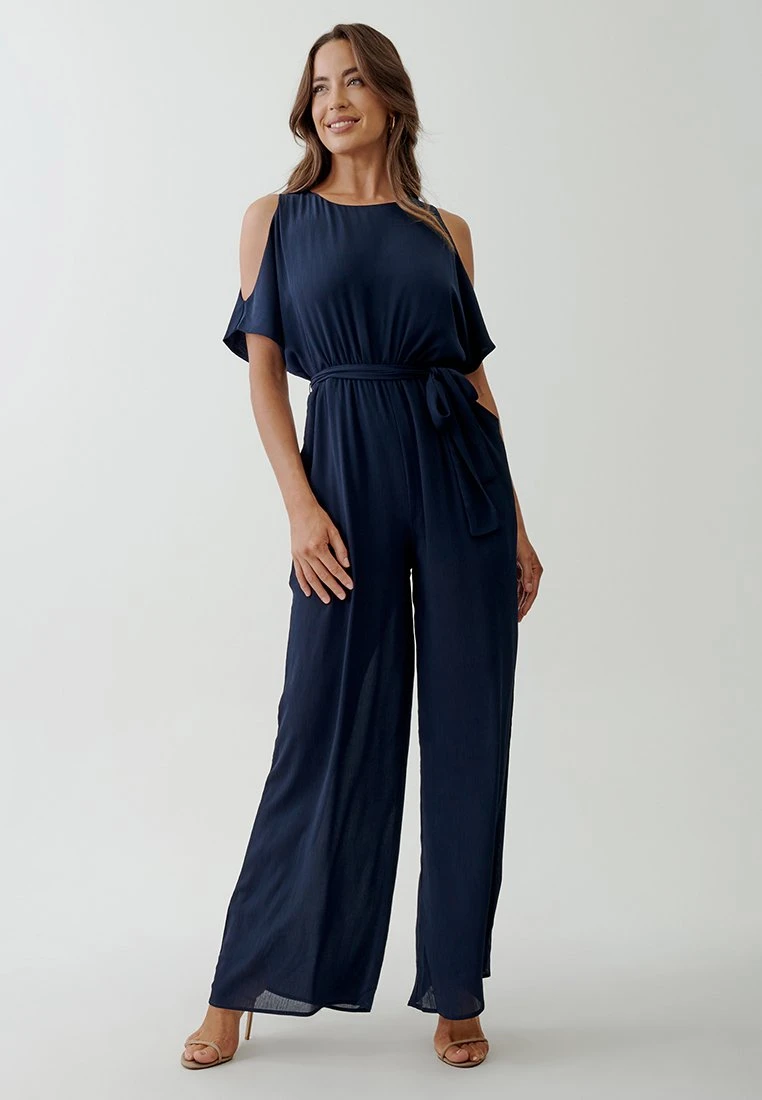 Tussah Luella- Jumpsuit - Navy Blue 1 Tussah Luella- Jumpsuit - Navy Blue