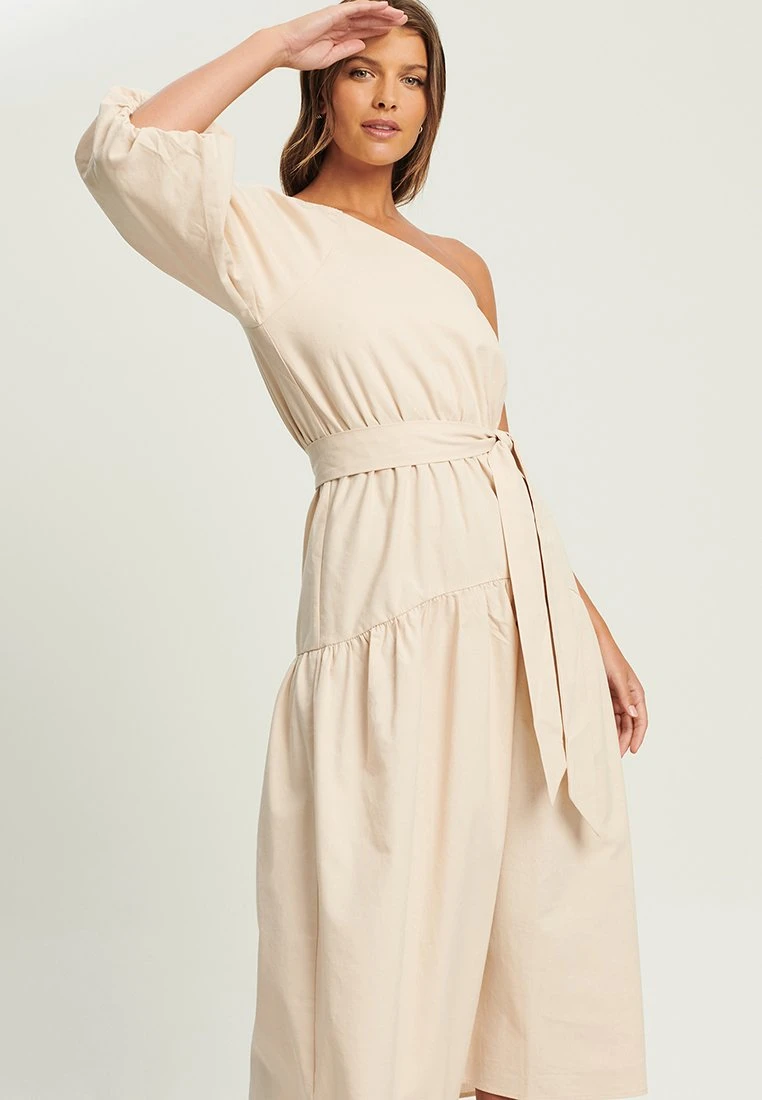 Tussah Janna - Jurk - Sand 5 Tussah Janna - Jurk - Sand - Afbeelding 5