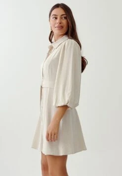 Tussah Seona- Blousejurk - Natural -Tussah 5428d37f9eaf4238aa7b17f6f3128317