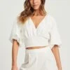 Tussah Charlee- Blouse - White