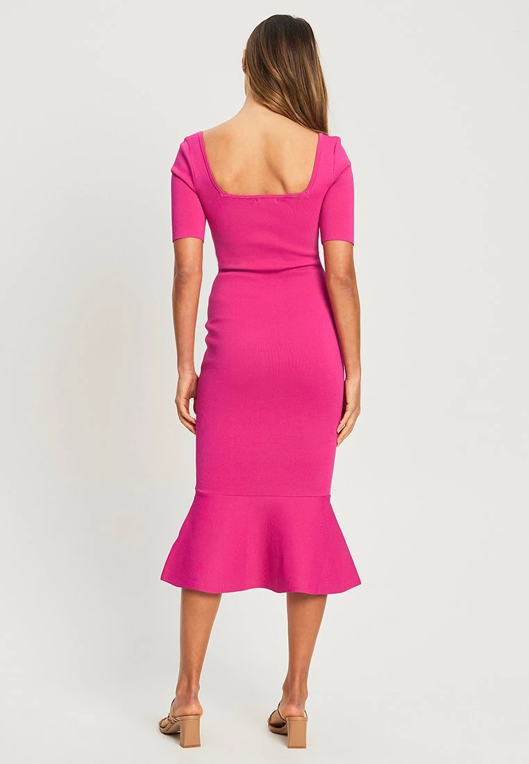 Tussah Clara - Etui-Jurk - Hot Pink 4 Tussah Clara - Etui-Jurk - Hot Pink - Afbeelding 4