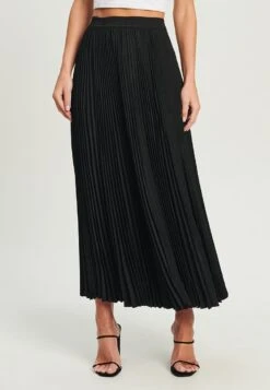 Tussah Leandra - Plooirok - Black