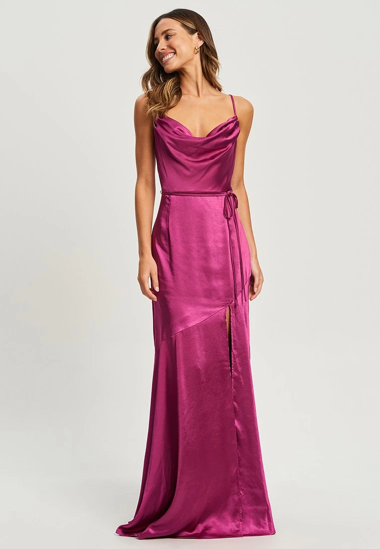 Tussah Winnie - Maxi-Jurk - Magenta 1 Tussah Winnie - Maxi-Jurk - Magenta