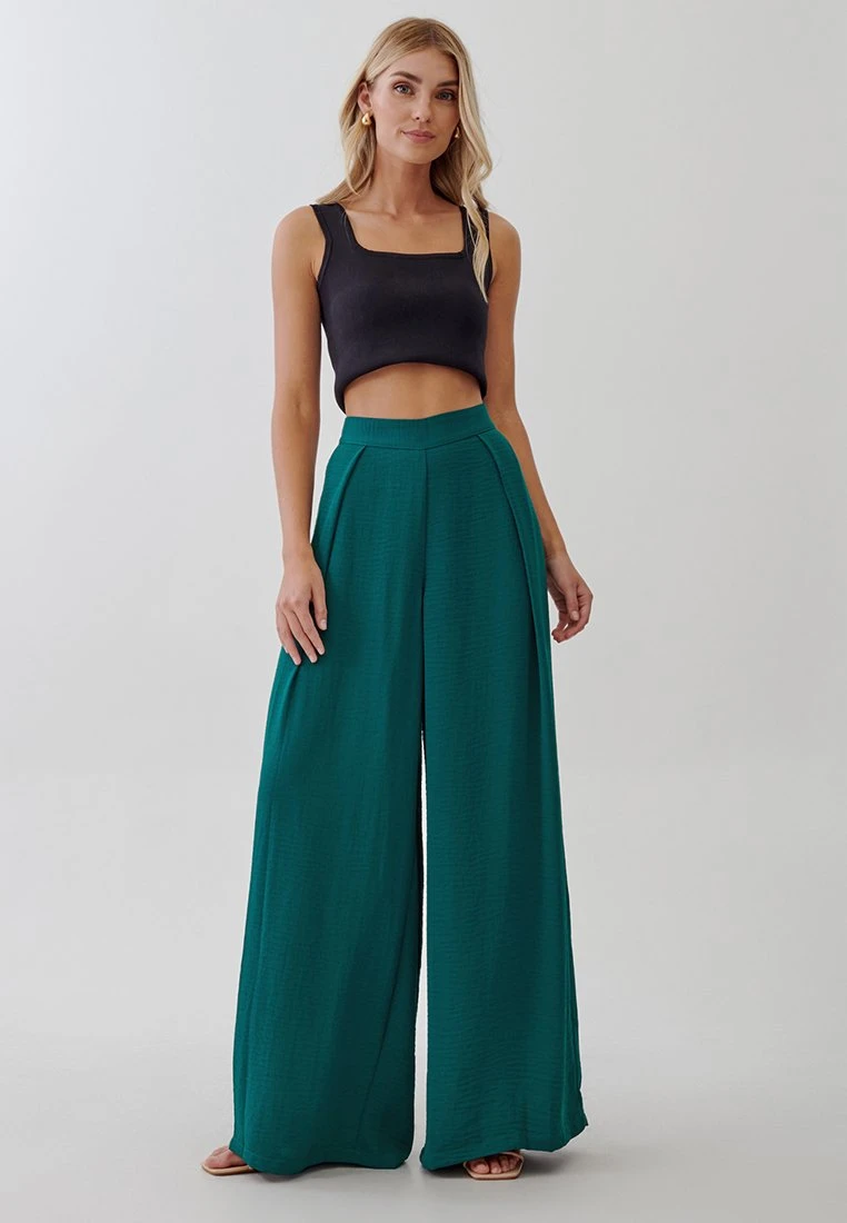 Tussah Emily- Broek - Emerald 2 Tussah Emily- Broek - Emerald - Afbeelding 2