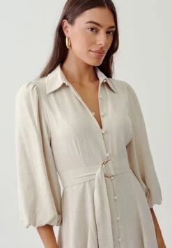 Tussah Seona- Blousejurk - Natural -Tussah 615d11e489cc4a33804d7bf3a7b0e545