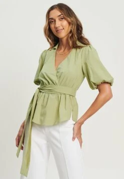 Tussah Wren- Blouse - Sage Green