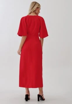 Tussah Abigail Midi - Jurk - Red -Tussah 629284a9e12d43cead6f6aa5f827bb14