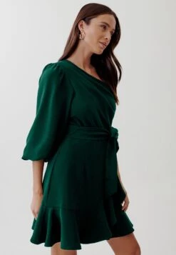 Tussah Phoebe Mini- Cocktailjurk - Emerald -Tussah 62fa43f23fb640dda3b357111cf2588d
