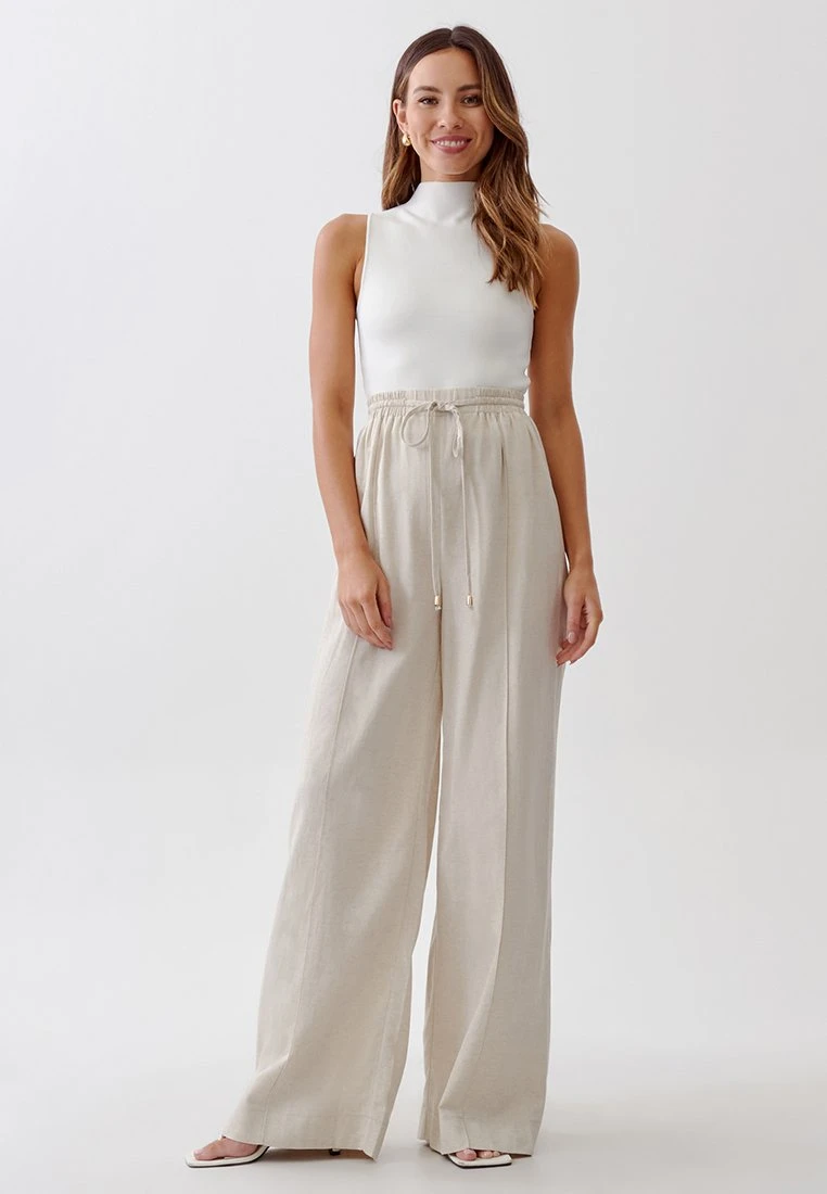 Tussah Andrea - Broek - Natural 2 Tussah Andrea - Broek - Natural - Afbeelding 2