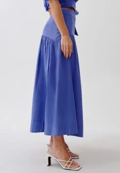Tussah Allison Midi- Plooirok - Cobalt Blue -Tussah 6a266373d3eb4406ae6197db993952c0