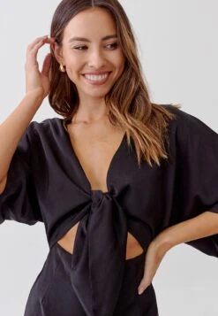 Tussah Kailani- Maxi-Jurk - Black -Tussah 6f499abd14d64c34b6c0a53718ee0b09