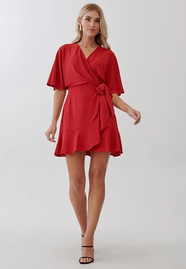 Tussah Katia - Jurk - Red 2 Tussah Katia - Jurk - Red - Afbeelding 2